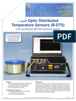 Fiber Optic Distributed Temperature Sensors (B-DTS) : Low-Cost Brillouin BOTDA Scattering Version