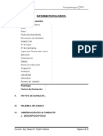 Informe Psicologico Psicopatologia I