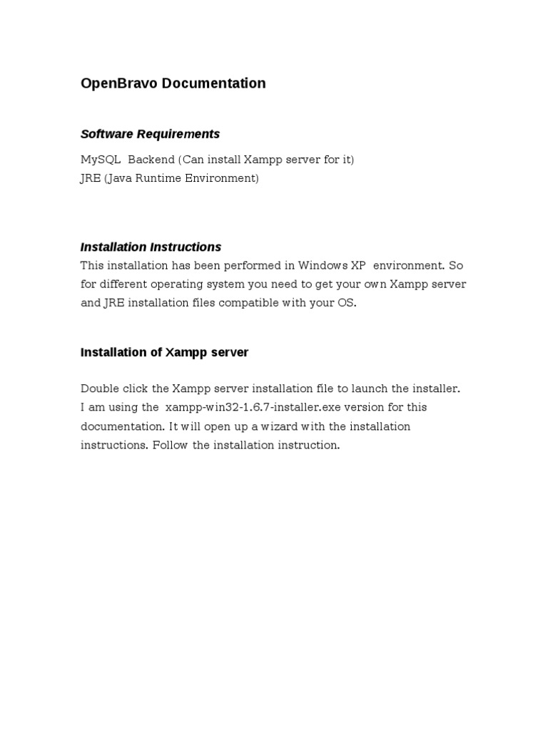 OpenBravo Installation and User Guide | PDF | My Sql | Java Virtual Machine