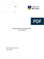 Excel barra de herramientas mapa mental TICS