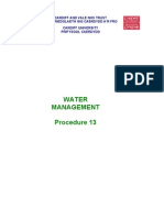 Water Management - Procedure 13