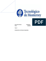 César Iván Carranza A01334512 Fecha 2/6/2022 Tarea 5 Introducción A Las Finanzas Corporativas