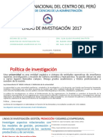 Lineas de Investigacion