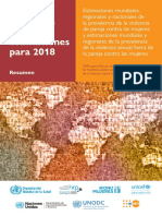 Violencia Contra Las Mujeres: Estimaciones para 2018: Resumen