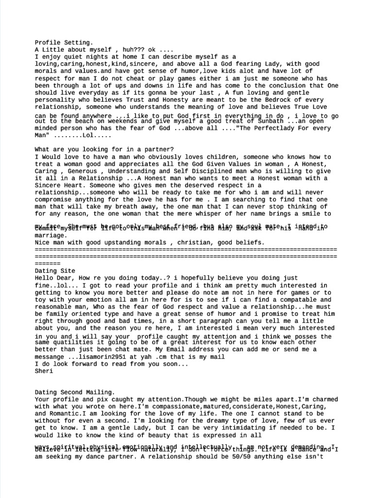Dating Job | PDF | Home & Garden | Science & Mathematics