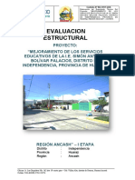 INFORME EVALUACION ESTRUCTURAL