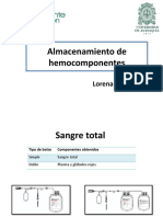 Almacenamiento de Hemocomponentes