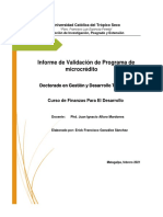 Informe de Valoración Critica Programa de Microcrédito-Erick Francisco González Sánchez
