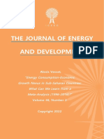 “Energy Consumption-Economic Growth Nexus in Sub-Saharan Countries