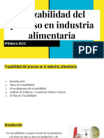 Trazabilidad Del Proceso en Industria Alimentaria