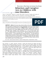 Child Eating Behaviors and Caregiver Feeding Practices in Children With Autism Spectrum Disorders