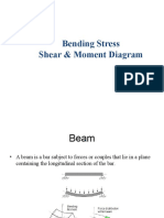 Bending Stress Shear & Moment Diagram