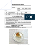 Ficha Tecnica de Platos de Comida