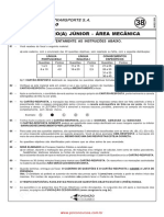 Engenheiro (A) Júnior - Área Mecânica: Leia Atentamente As Instruções Abaixo