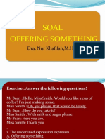 Soal Offering Something Xii