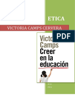 Ensayo CREER EN LA EDUCACION de Victoria Camps