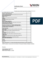 Allergen/Sensitive Agents Identification Sheet: Product Name: Cocoa Extract Natural Vigon Code: 503471