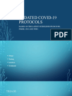 Updated Covid-19 Protocols: Based On The Latest Guidelines From Doh, Psmid, CDC and Who