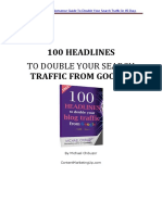 100 Headlines Traffic From Google: To Double Your Search
