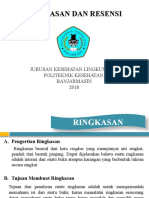 Tips Ringkasan dan Resensi untuk Mahasiswa Kesehatan Lingkungan