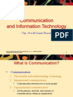 Communication and Information Technology: Chp. 10 With Duane Weaver