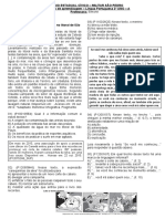 Língua Portuguesa - Diagnóstico de aprendizagem 2º ano