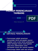 Prinsip Perencanaan Tambang 1