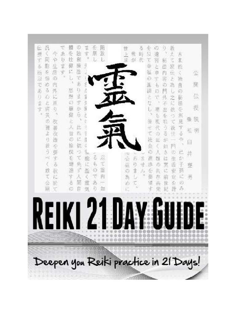 21-Day Kaizen Reiki Practice Guide | PDF | Breathing | Prayer