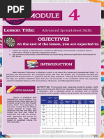 Advanced Spreadsheet Skills: ACTIVITY NO. 1 Computing Data, Especially Student's Grades, Might