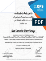 "Bioseguridad Elementos de Protección Personal. Sistema Público de Salud Del GCBA. Primera Edición 2020"-Certificado Del Curso 172936