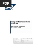 Sap BPC Excell Evdre