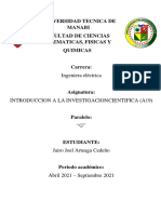 Partes Del Proyecto de Investigación