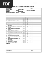 Structural Steel Inspection Report