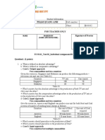 Name: Roll Number: Room No: Class: IB16102: Student Information