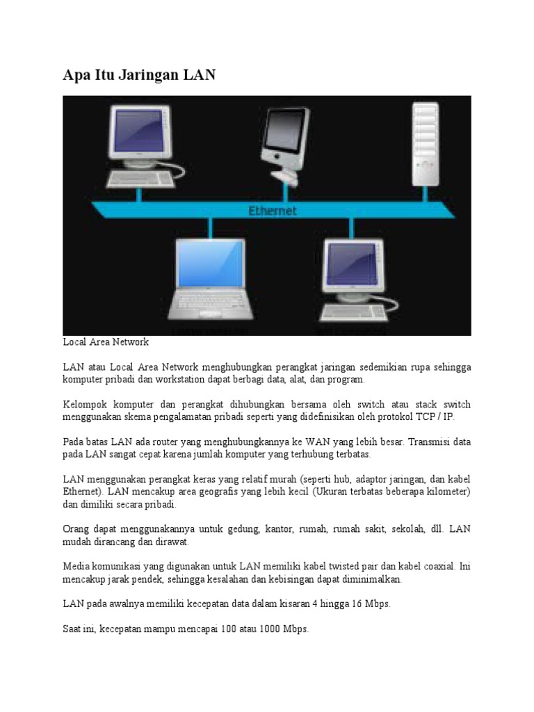 Pengertian dan Keunggulan Jaringan LAN | PDF | Teknologi & Rekayasa