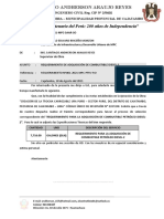 Inf. N°001 - Requerimiento de Combustible