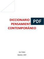 Diccionario de Pensamiento Contemporáneo