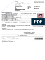Examination Form Printout Manzoor