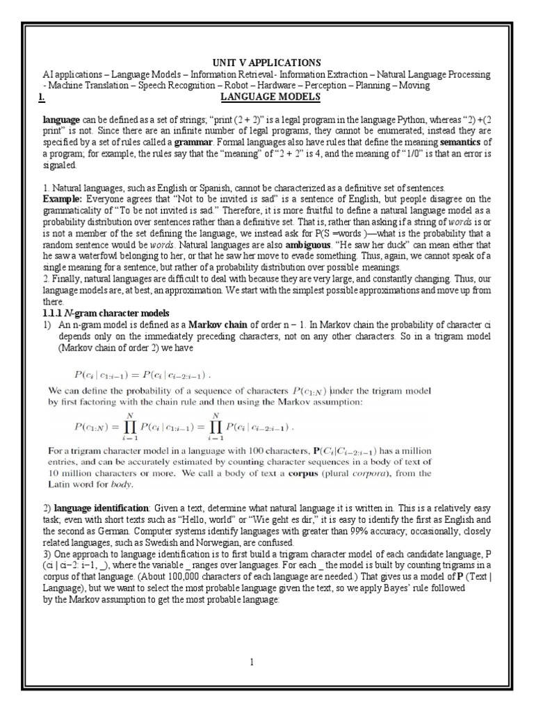 Ai Unit 5 | PDF | Information Retrieval | Cognitive Science