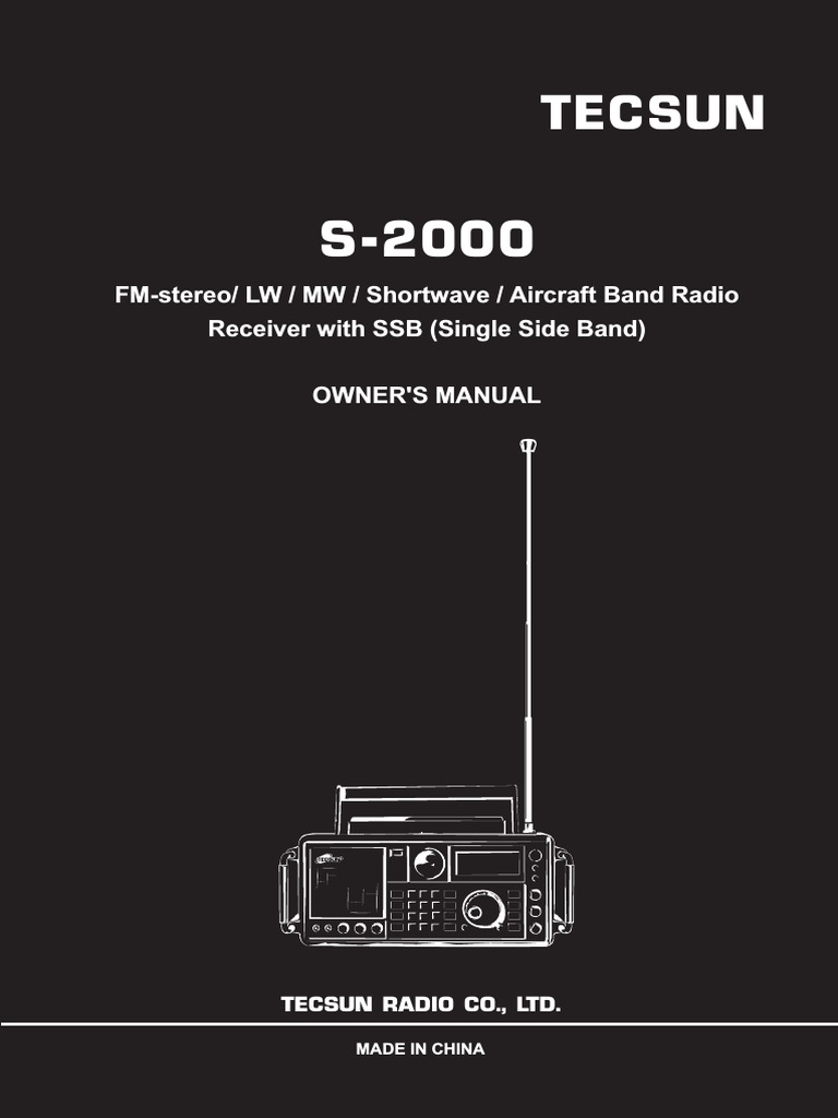 Tecsun FMstereo/ LW / MW / Shortwave / Aircraft Band Radio Receiver