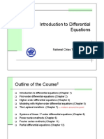 Introduction To Differential Equations: National Chiao Tung University Chun-Jen Tsai 9/9/2019