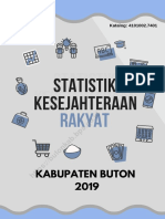 Statistik Kesejahteraan Rakyat Kabupaten Buton 2019 - 2