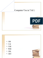 Types of Computer Use in T & L