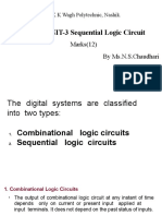 UNIT-3 Sequential Logic Circuit: Marks (12) by Ms.N.S.Chaudhari