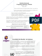 Boletín Autismo Teletón: Método AAA para fomentar comunicación padres-hijos