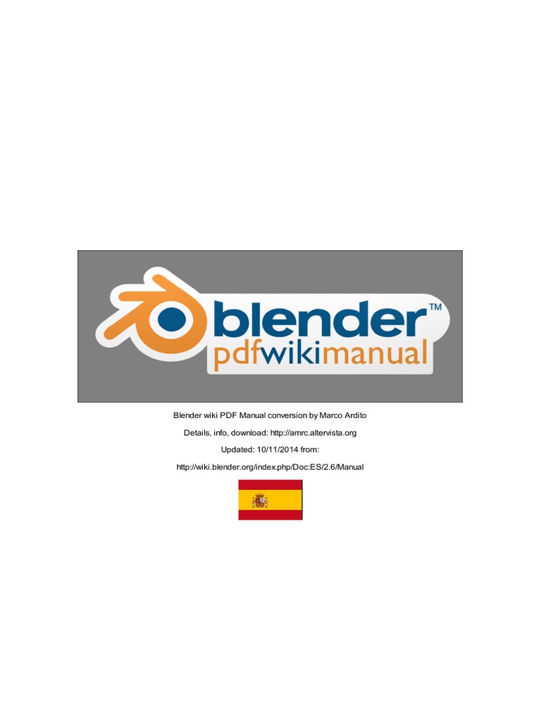 Manual PDF de Blender Wiki | PDF | Ventana (informática) | Licuadora ...