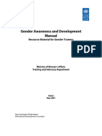 Gender Awareness and Development Manual
