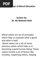 Concept of Moral Education