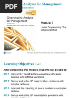 Linear Programming The Simplex Method