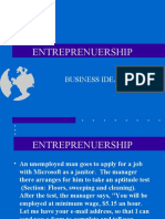 Entreprenuership: Business Ideas